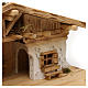 Flos stable in wood for Nativity Scene 10-12 cm s2