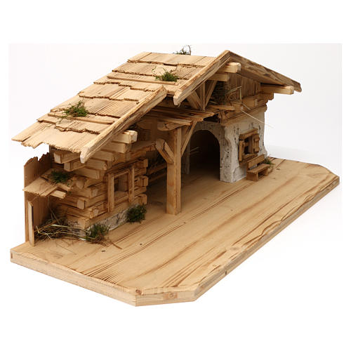 Nativity stable, Flos model, in wood for 10-12 cm nativity 5