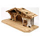 Nativity stable, Flos model, in wood for 10-12 cm nativity s4