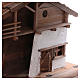 STOCK Brown nativity stable, in wood for 40-50 cm nativity s2