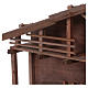 STOCK Brown nativity stable, in wood for 40-50 cm nativity s4