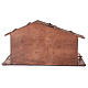 STOCK Brown nativity stable, in wood for 40-50 cm nativity s6