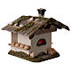 Oven for nativity scene 8-10 cm, alpine style with lighting 230V 22x20x22 cm comes in assorted models. s5