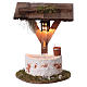 Fountain with lantern and electric lighting, 12x10x7 cm for 7 cm nativity s1