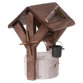 Pozzo stile nordico 13x10x9 cm per presepi di 7 cm