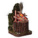 Campfire with flickering light 230V for 12-14cm Nativity Scenes s2