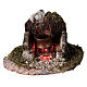 Pot over fire grill with light smoke generator 6x8x6 cm, for 8 cm nativity s1