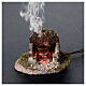 Pot over fire grill with light smoke generator 6x8x6 cm, for 8 cm nativity s2