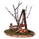 Fire with pot, flickering light and branches 15x13x10 for 8cm Nativity Scenes s2