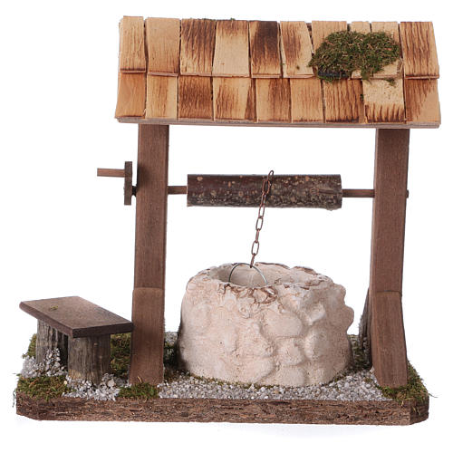Well with wooden canopy for 12-15cm Nativity Scene 3