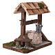 Poço com telhado em madeira ambientação para presépio com figuras altura média 12-15 cm s2
