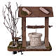 Water well under wood roof with branch, for 12-15 cm nativity s4