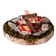 Campfire with fire effect light 4.5V 4x6x6 cm for 6-8 cm Nativity scene s1