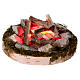 Campfire with fire effect light 4.5V 4x6x6 cm for 6-8 cm Nativity scene s2