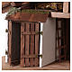 Holzhütte mit Stall 43x80x24cm für Krippen von 20cm s2
