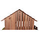 Nordic style stable with exposed loft and room 34x59x30 cm, for a 13 cm nativity s5