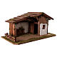 Wooden stable Scandinavian style with manger 29x59x30 cm, for 13 cm nativity s3