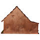 Cabaña techo cónico con establo 29x59x30 cm para belenes de 13 cm s4