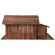 Holzhütte mit Stall 31x70x35cm für Krippen von 15cm s4