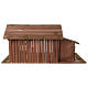 Wooden hut with stable 31x70x35 with 15cm Nativity Scenes s4