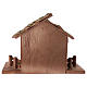 Nativity scene mountain shack in wood 28x40x20 cm s4