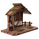 Mountain stable in wood 28x40x20 cm, for 12 cm nativity s2