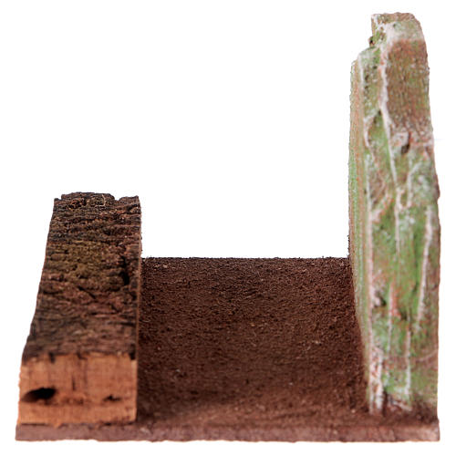 Straight road with rock, for 12 cm nativity 3