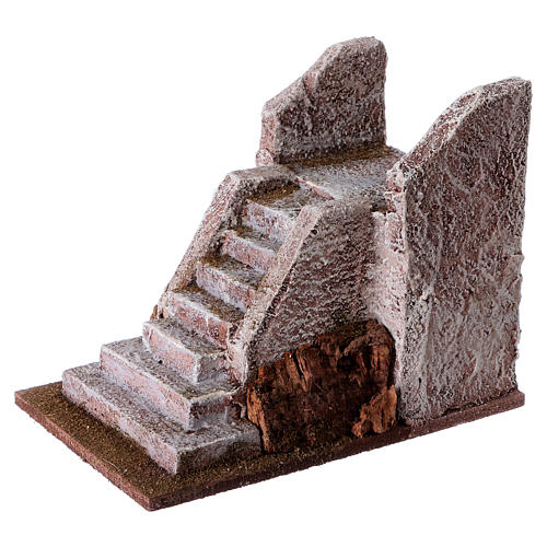 Kleine Treppe für Krippenfiguren von 10cm 12x10x15cm 2