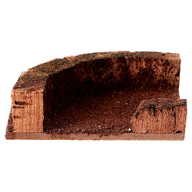 Tratto di strada: curva per statue 10 cm 2x10x10