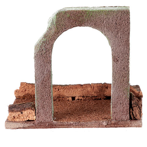 Stretch of road with rock and arch for Nativity Scene 12 cm 5