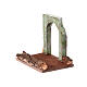 Stretch of road with rock and arch for Nativity Scene 12 cm s4