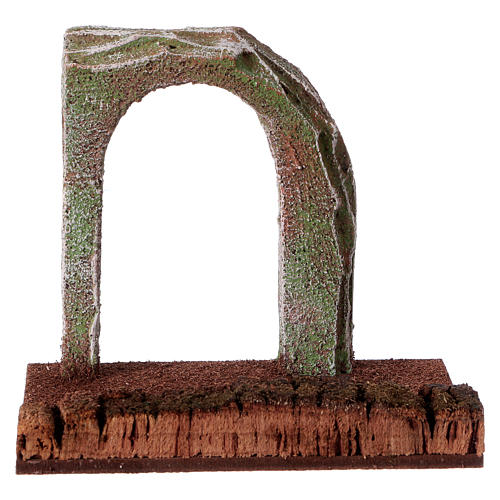 Stretch of road with rock and arch for Nativity Scene 10 cm 1