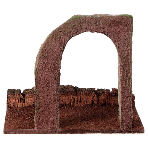 Stretch of road with rock and arch for Nativity Scene 10 cm 3