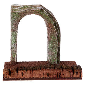 Tratto di strada con roccia arco presepe 10 cm