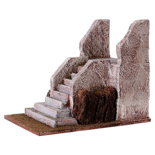 Steintreppe für Krippenfiguren von 12cm 14.5x12x18cm 2