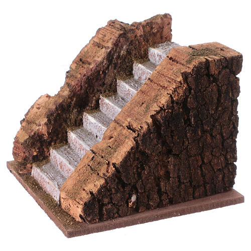 Rustic staircase 10x12x13cm, for 12 cm nativity 2
