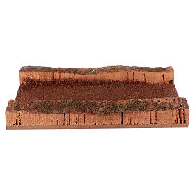 Portion route rectiligne pour crèche 12 cm 2x12x18 cm
