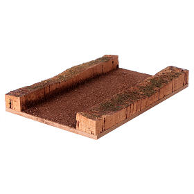 Portion route rectiligne pour crèche 12 cm 2x12x18 cm
