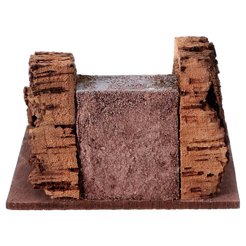 Escada em miniatura com base para presépio com figuras altura média 12 cm - 8x12x10 cm 4