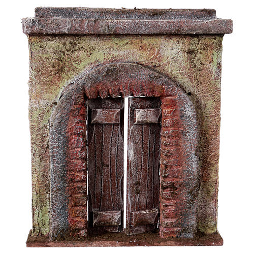 Facade with central door for 10cm figurines 1