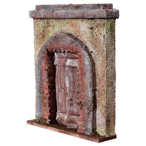 Facade with central door for 10cm figurines 2
