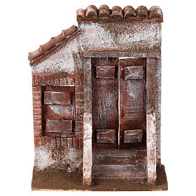 Fachada con escalera puerta central para estatuas de 12 cm