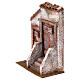 Façade avec escalier porte centrale pour santons de 12 cm s3