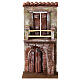 Facade with balcony, door and half arch for 10cm figurines s1