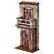 Facciata porta mezzo arco con balcone presepe 10 cm s3