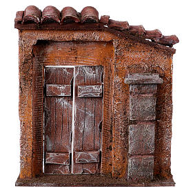 Miniature left door and column, 10 cm nativity