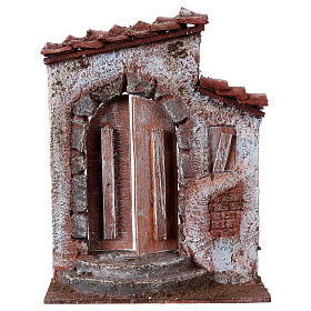 Facade with window and door for 10cm figurines