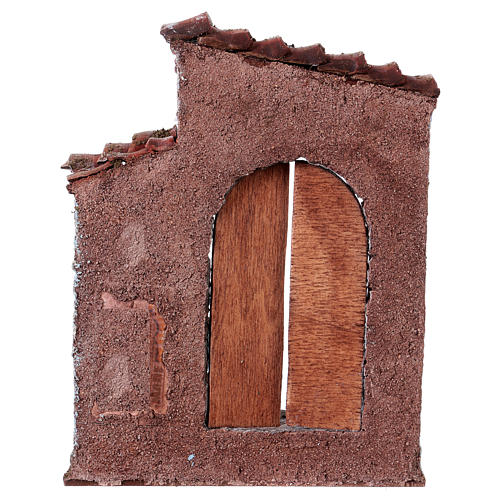 Fachada puerta y ventana para belén 10 cm 3
