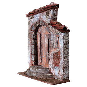 Façade porte gauche fenêtre droite crèche 10 cm