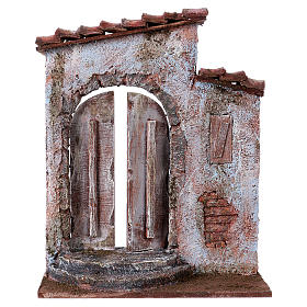 Facade with window and door for 12cm figurines